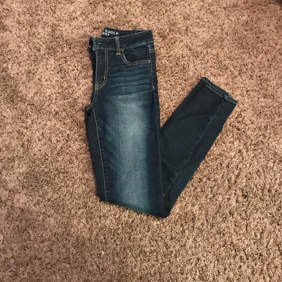 American Eagle dark wash  jeggings - Picture 1 of 5